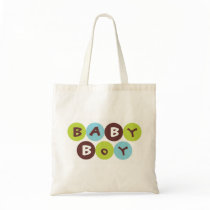 Funky Dot Baby Boy Tote Bag
