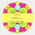 Funky Dots - Address Label Stickers