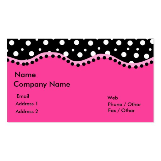 Funky Dots Business Card