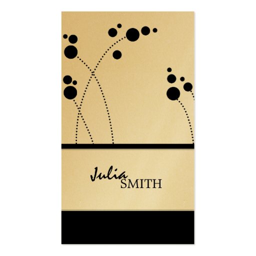 Funky Dots Business Cards - (front side)