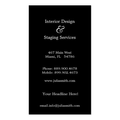 Funky Dots Business Cards (back side)