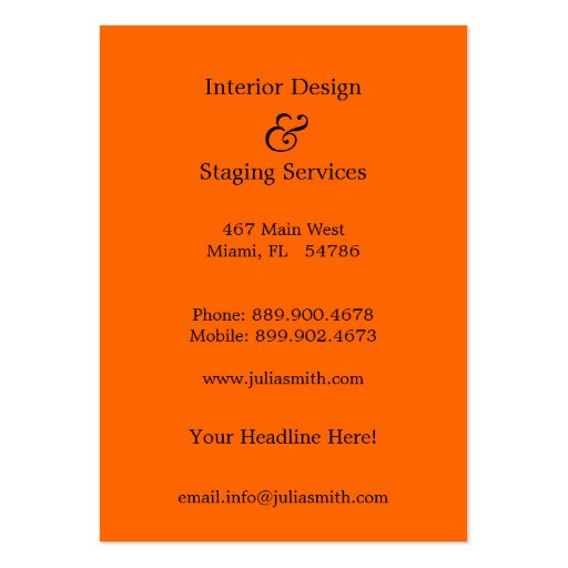 Funky Dots Business Cards (back side)