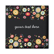 Funky Dots Template magnets