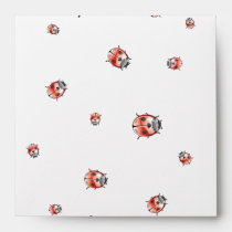 Funky Envelopes with Lady Bugs envelopes