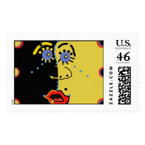 Funky Face postage