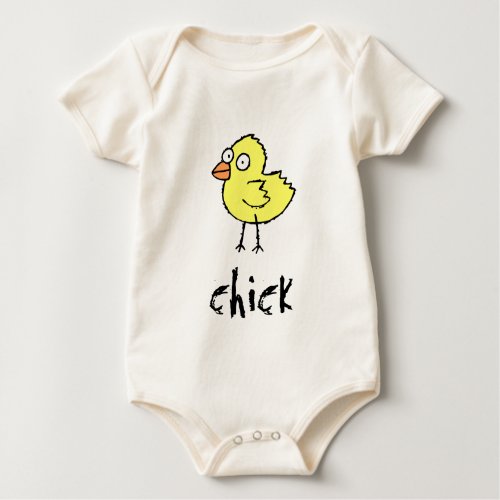 Funky Farm Chick Infant Organic Creeper shirt