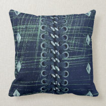 Funky Faux Chain,Laces,Eyelets  iPhone4 Case Throw Pillows