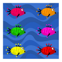 Funky Peces posters by prawny Funky Peces posters