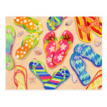 Funky Flip Flops Post Cards