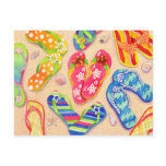 Funky Flip Flops Post Cards