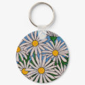 Funky Floral Daisy Key Chain keychains