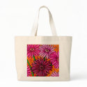 Funky Floral Gerbera Daisy Tote Bag