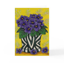 Funky Floral Greeting Cards by LisaLorenzPaintings Funky Floral Greeting Cards