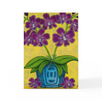 Funky Floral Greeting Cards by LisaLorenzPaintings Funky Floral Greeting Cards
