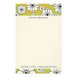 Funky Floral Personalized Stationery