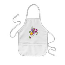 Funky Flower Abstract Illustration aprons by RLMdesignes Funky Flower Abstract Illustration aprons