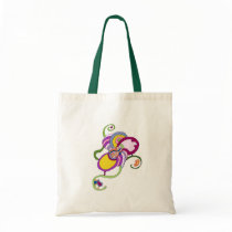 Funky Flower Abstract Illustration bags by RLMdesignes Funky Flower Abstract Illustration bags