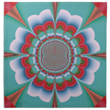 Funky Flower Cloth Napkin