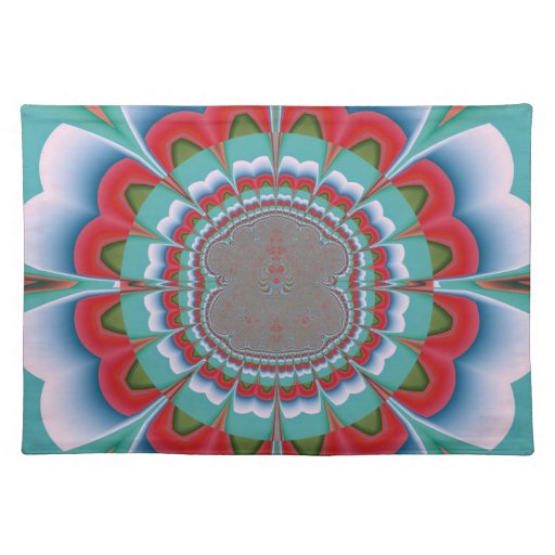 Funky Flower Placemat Zazzle