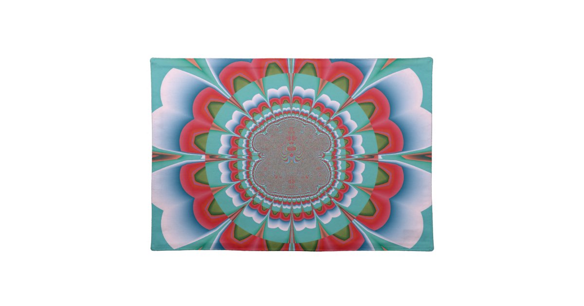 Funky Flower Placemat Zazzle