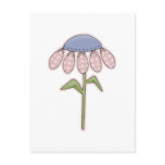 funky flower post card