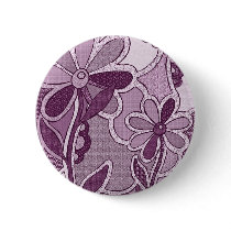 Funky Flowers Button by littleamylee Funky Flowers Button