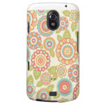 Funky Flowers (Cream) Samsung Galaxy Nexus casemate cases