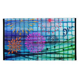 Funky Flowers Light Rays Abstract Design iPad Cases