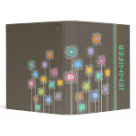 Funky Flowers n Cabana Stripes Binders