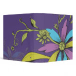 funky flowers vector art 2.ai 3 ring binders