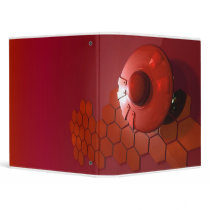Funky Flying Saucer Binder in Red