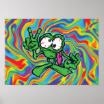 Funky Frawg - Peace Posters