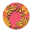 funky fresh flowers magnets