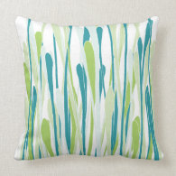 Funky Fresh Grasses Design Pillow