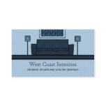 Funky Furniture Business Card, Blue
