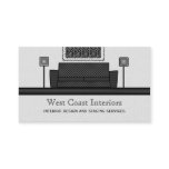 Funky Furniture Business Card, Gray