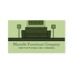 Funky Furniture Business Card, Olive Green