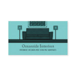 Funky Furniture Business Card, Turquoise