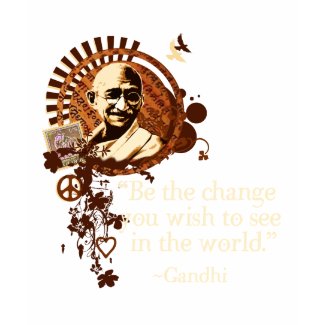 Funky Gandhi -Be the change shirt