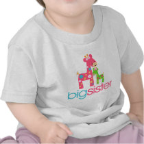 Funky Giraffe Big Sister Tshirt
