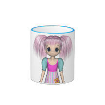Funky Girl Anime Kid Mug