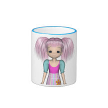 Funky Girl Anime Kid Mug