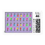 Funky Girlie Nail Polish Postage Stamps