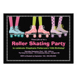 Funky Girls Roller Skating Birthday Party Personalized Invitation