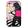 Funky Glam Fashionista Zebra Supermodel Tough Iphone 3 Covers
