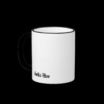 Funky Gothic Moo Mug mugs