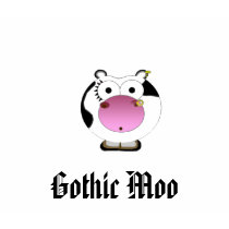 Funky Gothic Moo top for goth chicks t-shirts