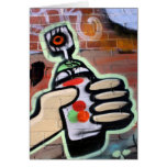 funky graffiti designs card