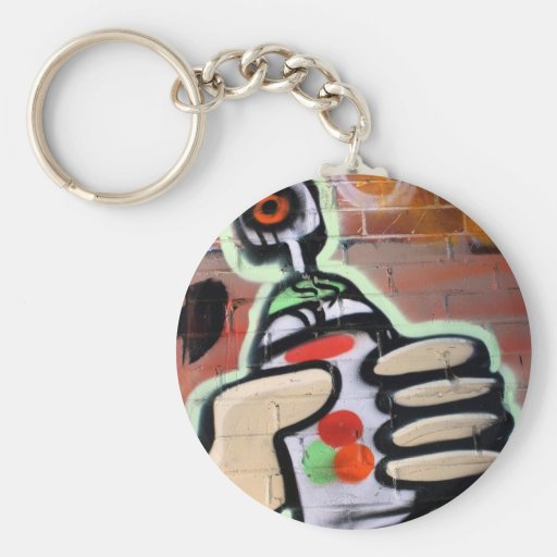 funky graffiti designs keychain Zazzle