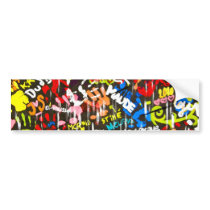 funky graffitis bumper stickers